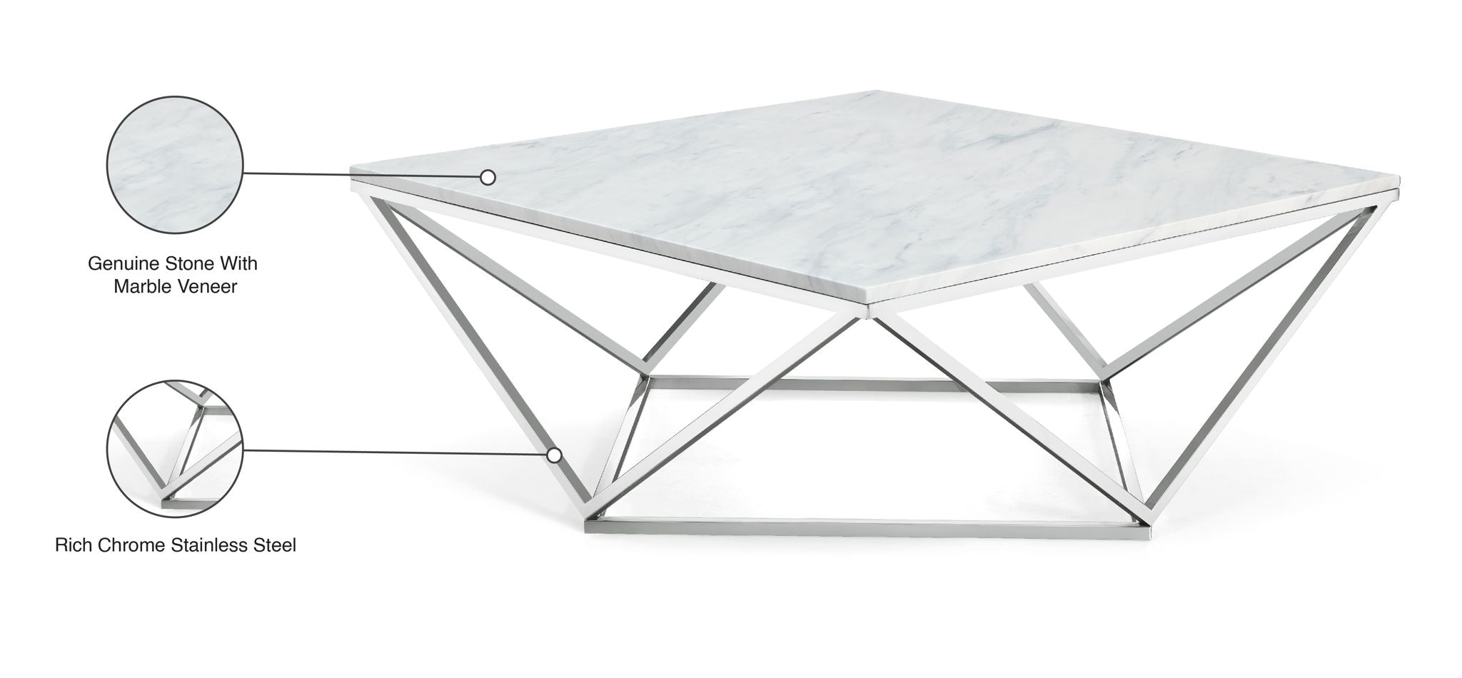 Skylar - Coffee Table - Pearl Silver - Urban Living Furniture (Los Angeles, CA)