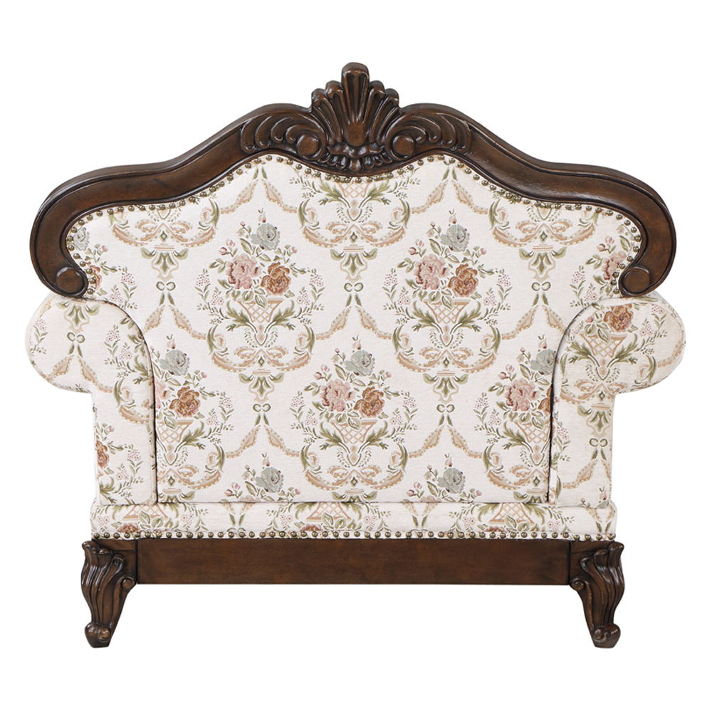 Nayla - Chair With Pillow - Pattern Fabric & Cherry - Urban Living Furniture (Los Angeles, CA)
