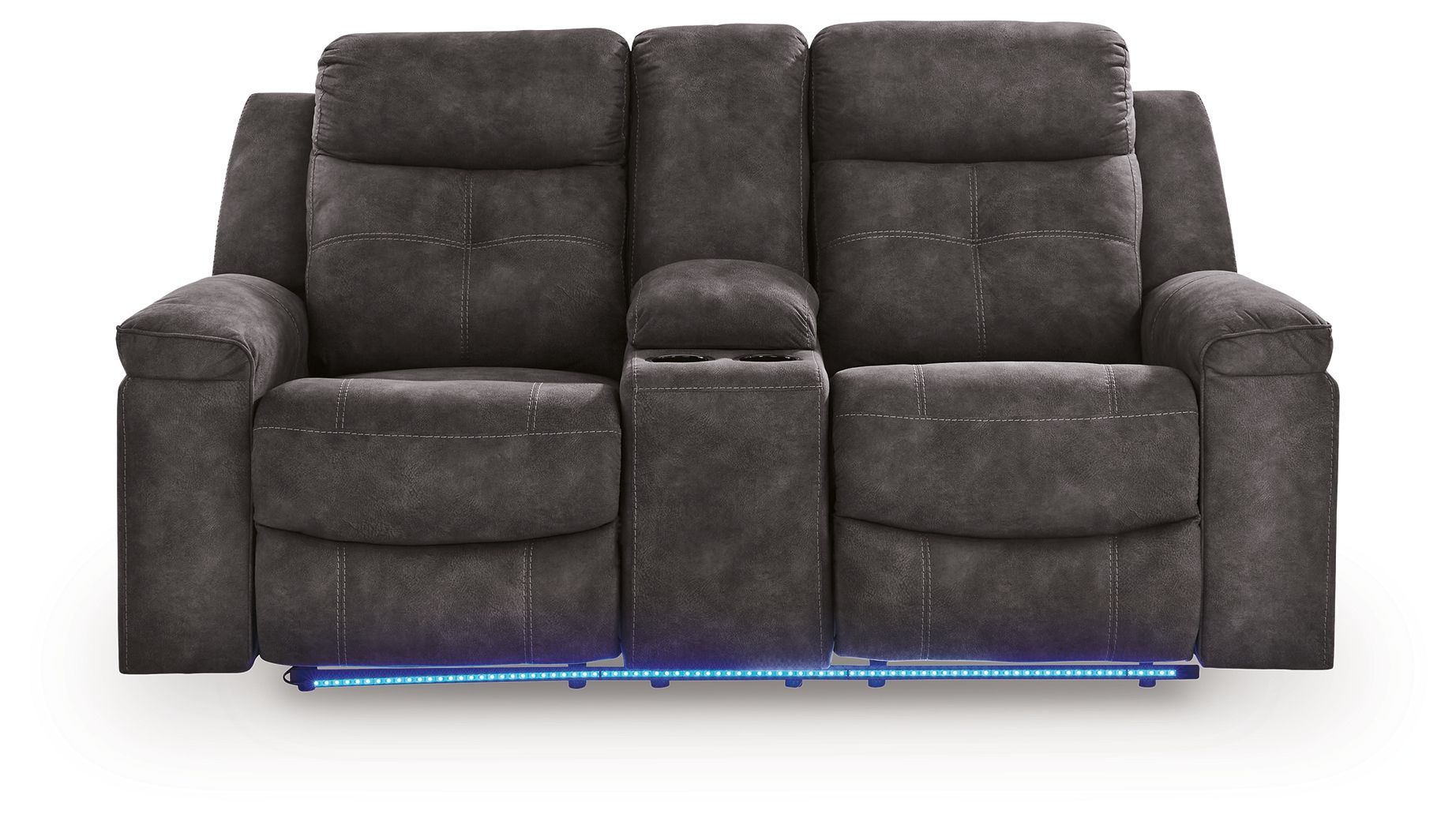 Brysonview - Double Reclining Loveseat With Console - Charcoal - Urban Living Furniture (Los Angeles, CA)