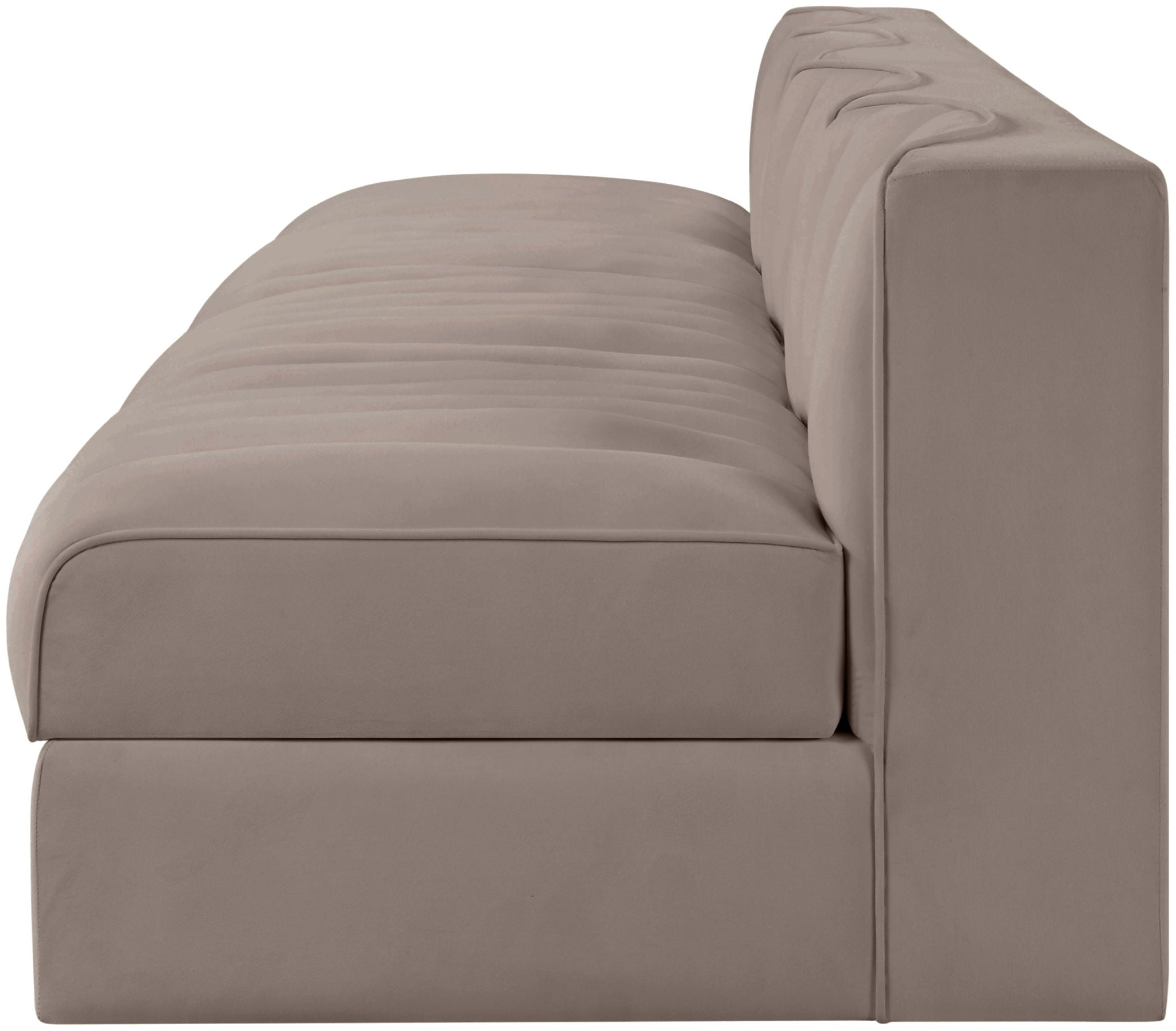 Rummi - Armless Velvet Performance Fabric Upholstered 4 Piece Modular Sofa - Urban Living Furniture (Los Angeles, CA)