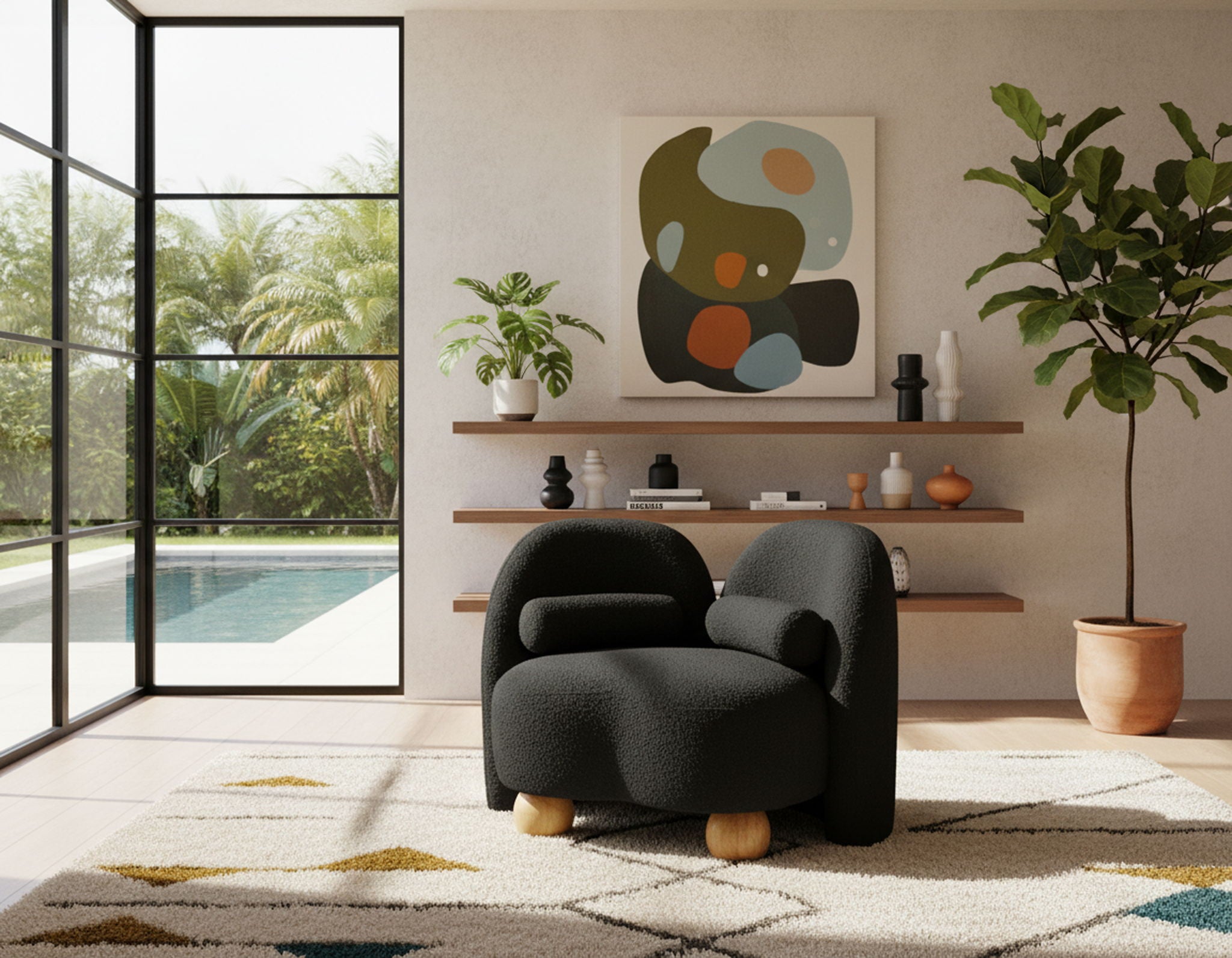 Daphne - Boucle Chair - Urban Living Furniture (Los Angeles, CA)