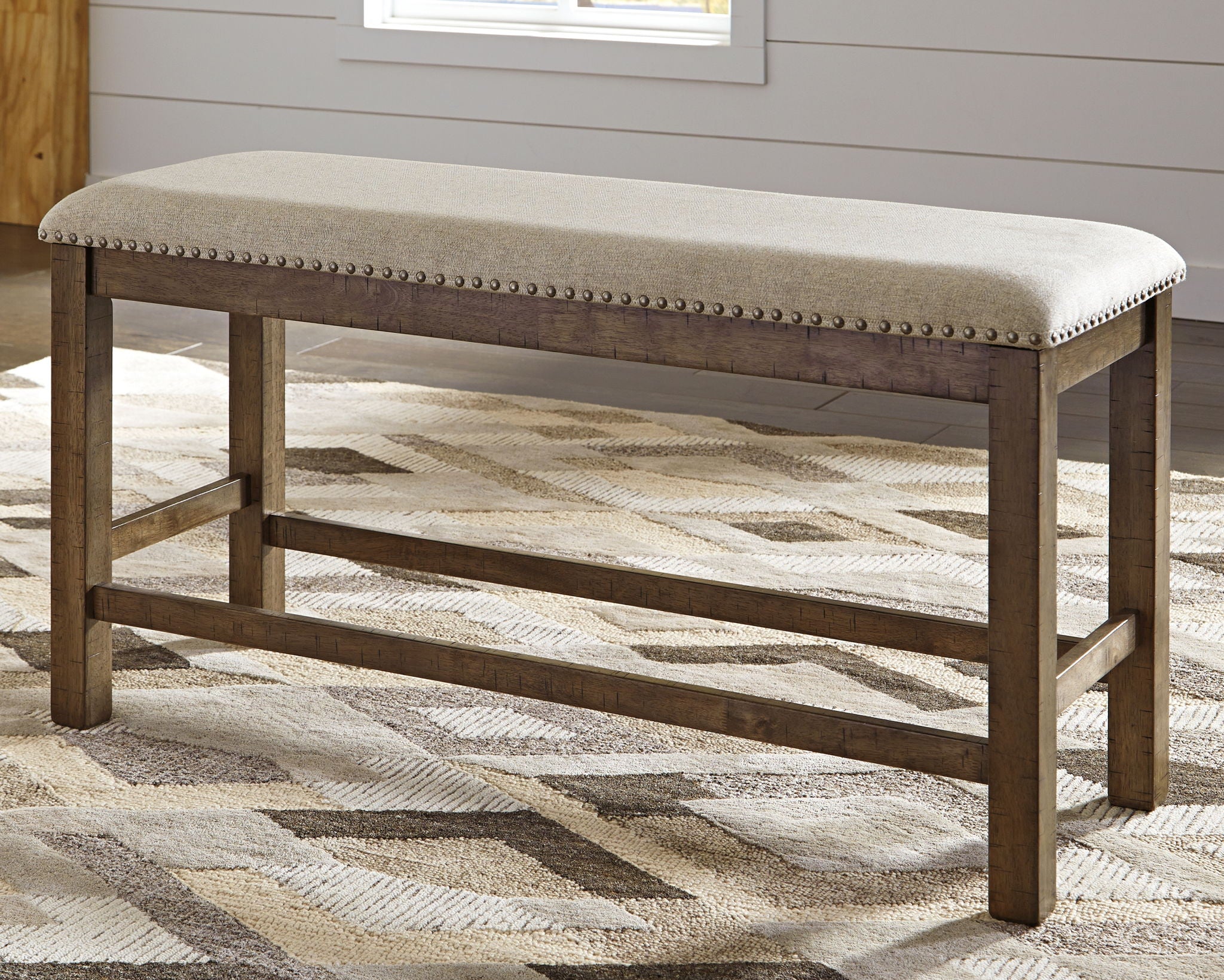 Moriville - Beige - Double UPH Bench - Urban Living Furniture (Los Angeles, CA)
