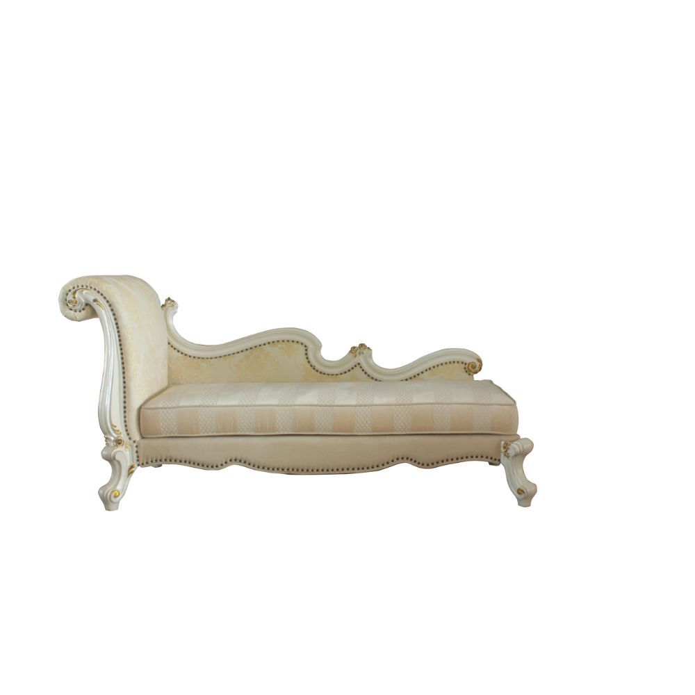 Picardy - Chaise Lounge With 2 Pillows - Pattern Fabric & Antique Pearl - Urban Living Furniture (Los Angeles, CA)