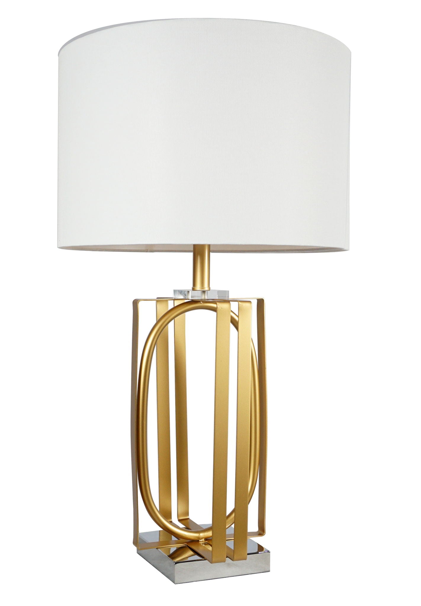 Table Lamp - Gold & White - Urban Living Furniture (Los Angeles, CA)