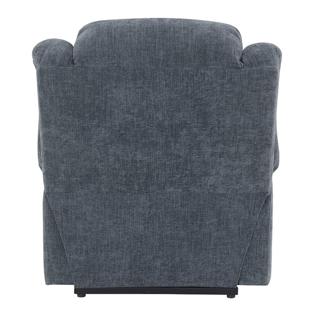 Omarion - Power Recliner With Lift, Heating & Massage - Blue Chenille - Urban Living Furniture (Los Angeles, CA)