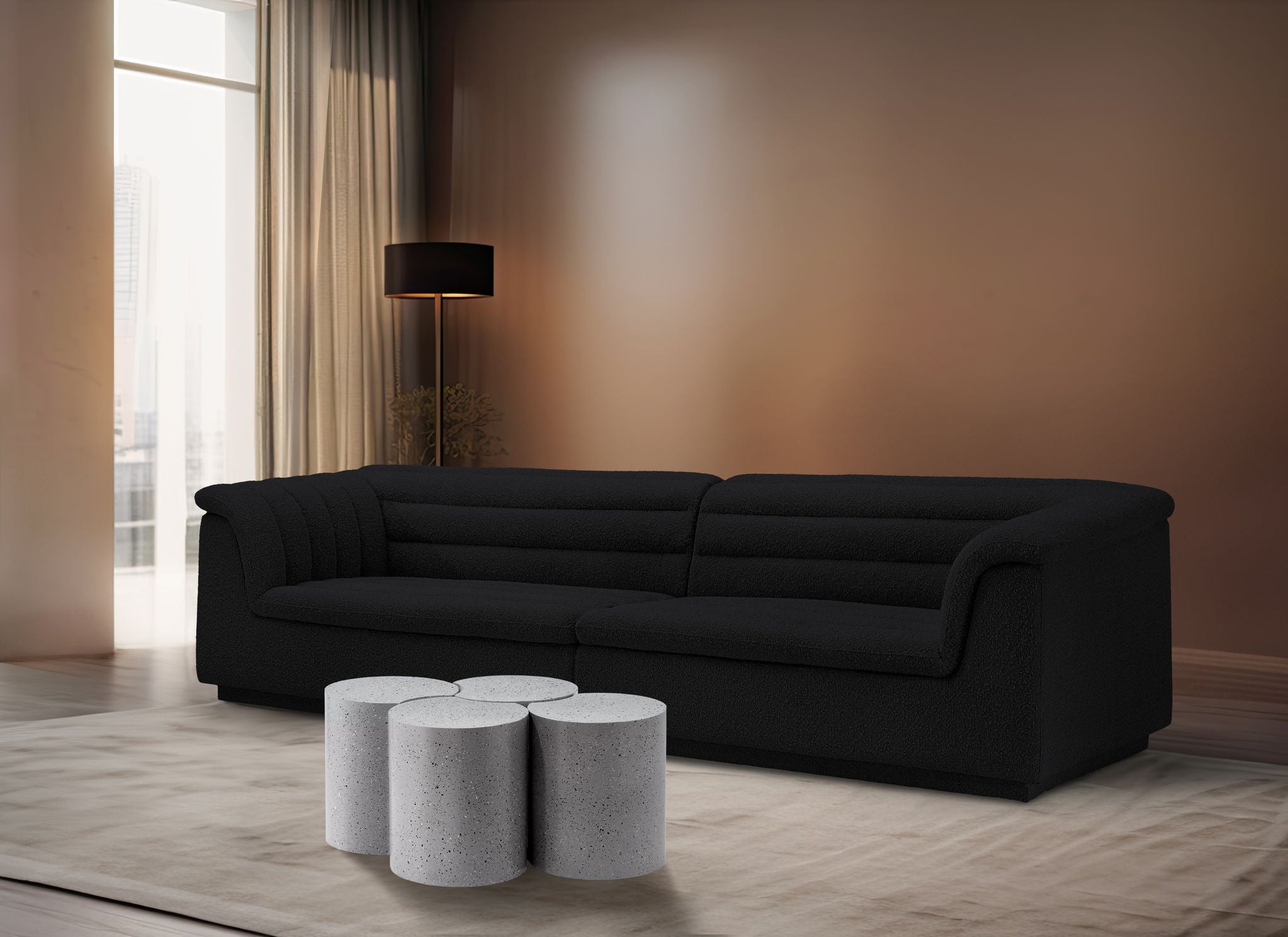 Dimple - 4 Piece Modular Coffee Table - Terazzo Finish - Urban Living Furniture (Los Angeles, CA)