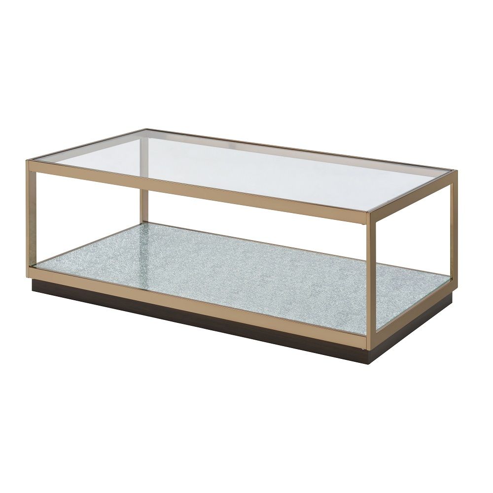 Kaia - Coffee Table - Glass & Gold - Urban Living Furniture (Los Angeles, CA)