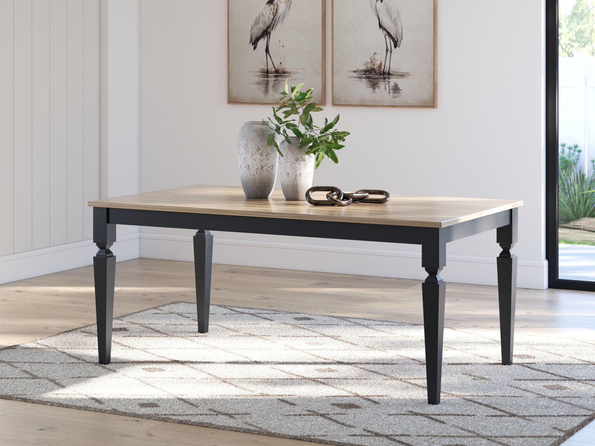 Brenkerton - Grayish Brown / Black - Rectangular Dining Room Table - Urban Living Furniture (Los Angeles, CA)