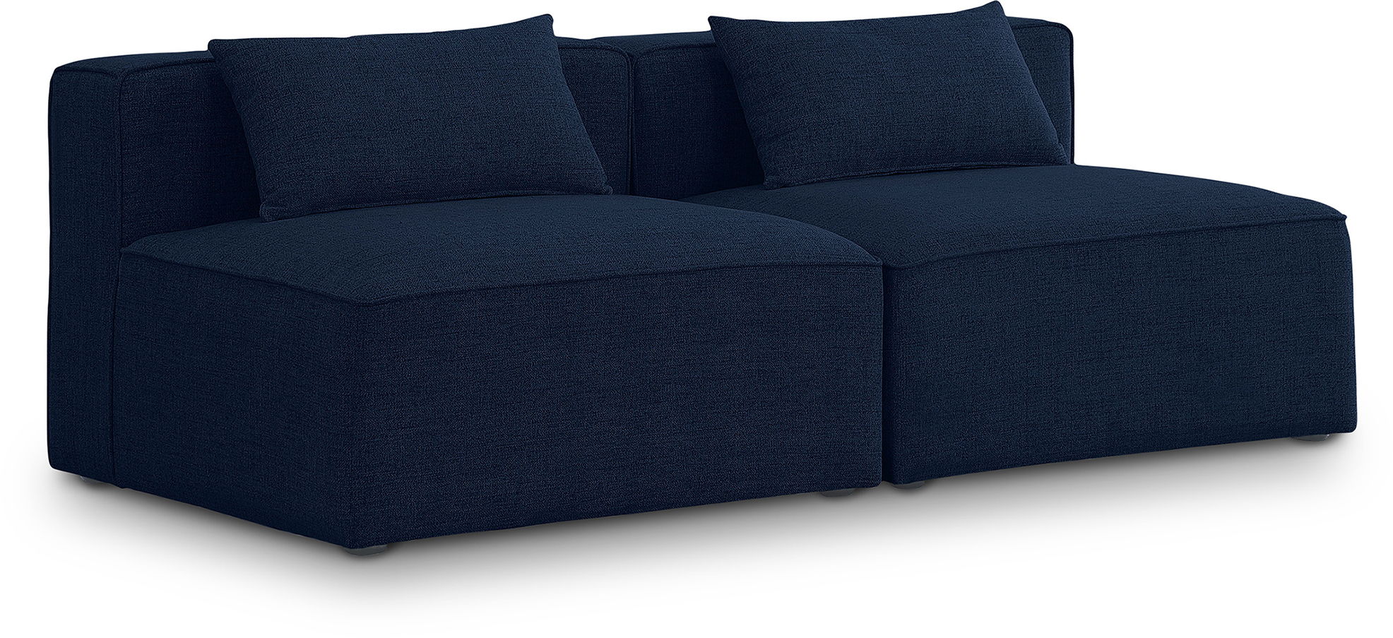 Cube - Linen Modular 2 Seat Armless Sofa - Urban Living Furniture (Los Angeles, CA)