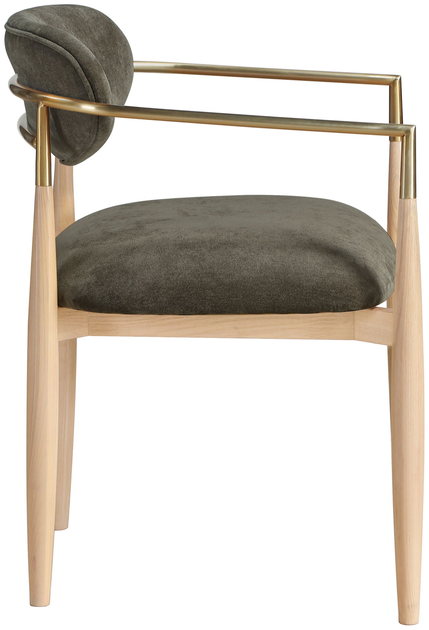 Riccio - Fabric Dining Arm Chair (Set of 2) - Natural Frame - Urban Living Furniture (Los Angeles, CA)