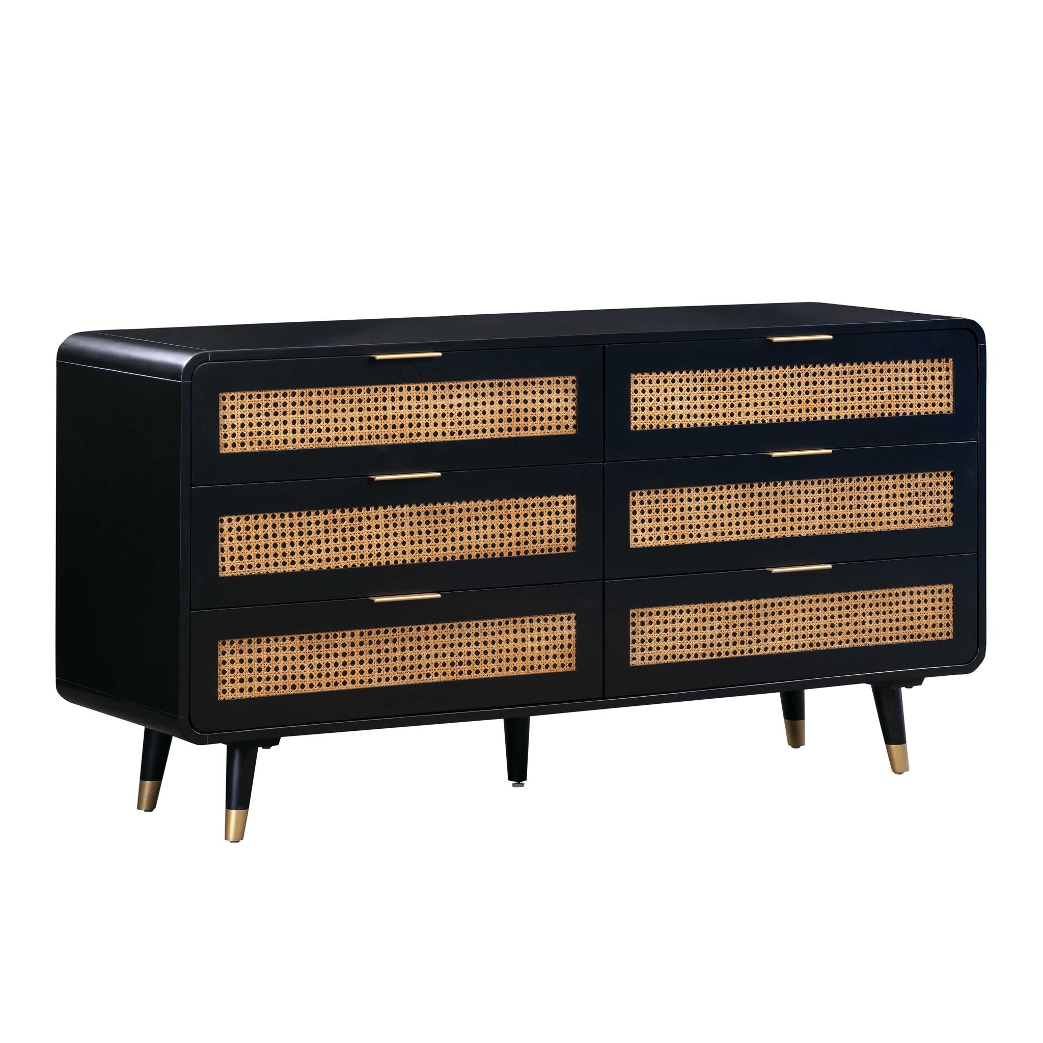 Christine - 6 Drawer Dresser - Black - Urban Living Furniture (Los Angeles, CA)