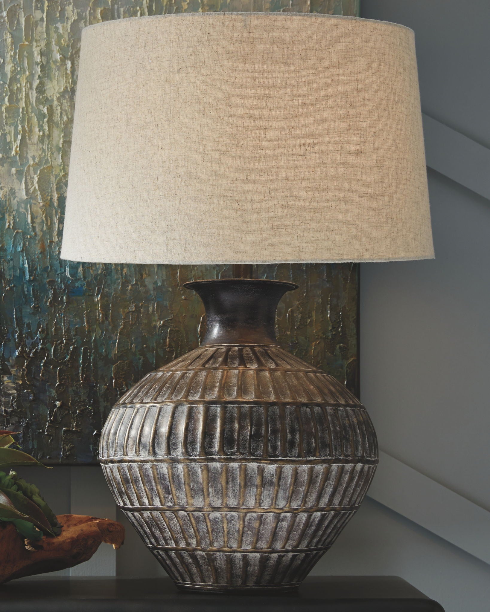 Magan - Antique Bronze Finish - Metal Table Lamp - Urban Living Furniture (Los Angeles, CA)