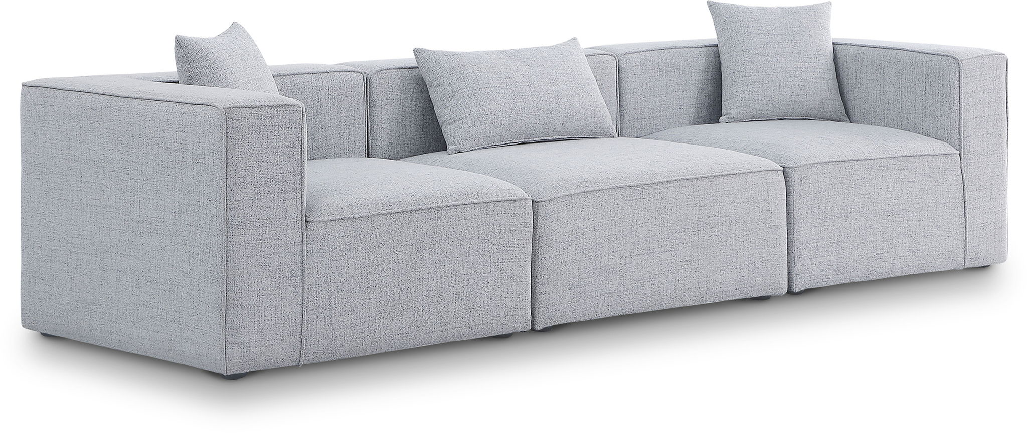 Cube - Linen Modular 3 Seat Sofa - Urban Living Furniture (Los Angeles, CA)