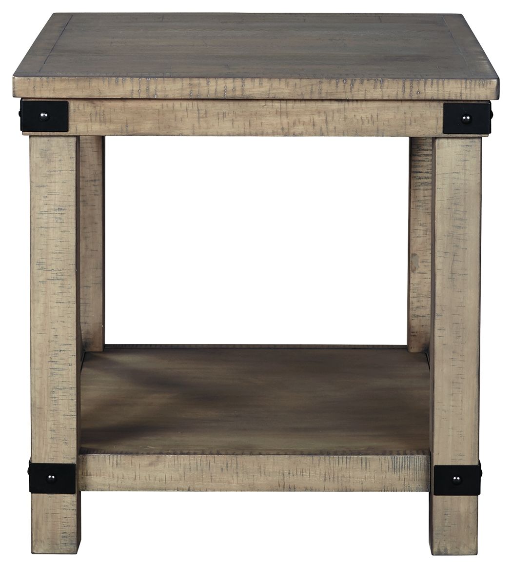 Aldwin - Gray - Rectangular End Table - Crossbuck Styling - Urban Living Furniture (Los Angeles, CA)