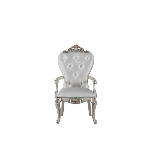 Gorsedd - Chair (Set of 2) - Cream Fabric & Antique White - Urban Living Furniture (Los Angeles, CA)