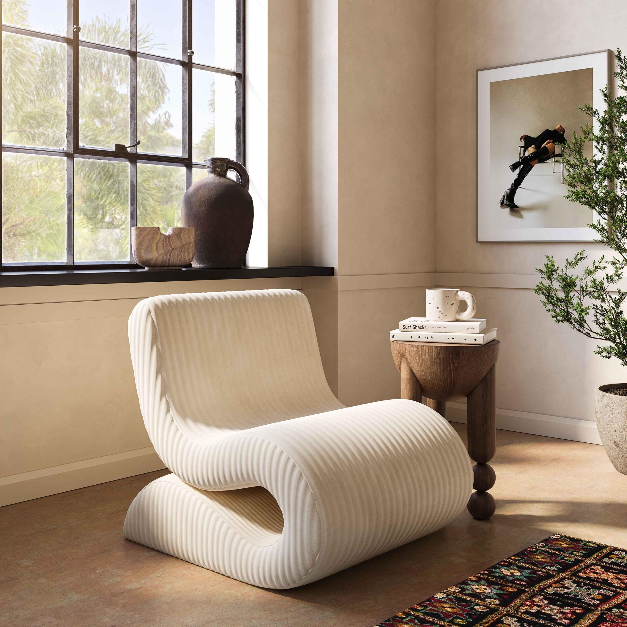 Senna - Oversized Corduroy Accent Chair - Urban Living Furniture (Los Angeles, CA)