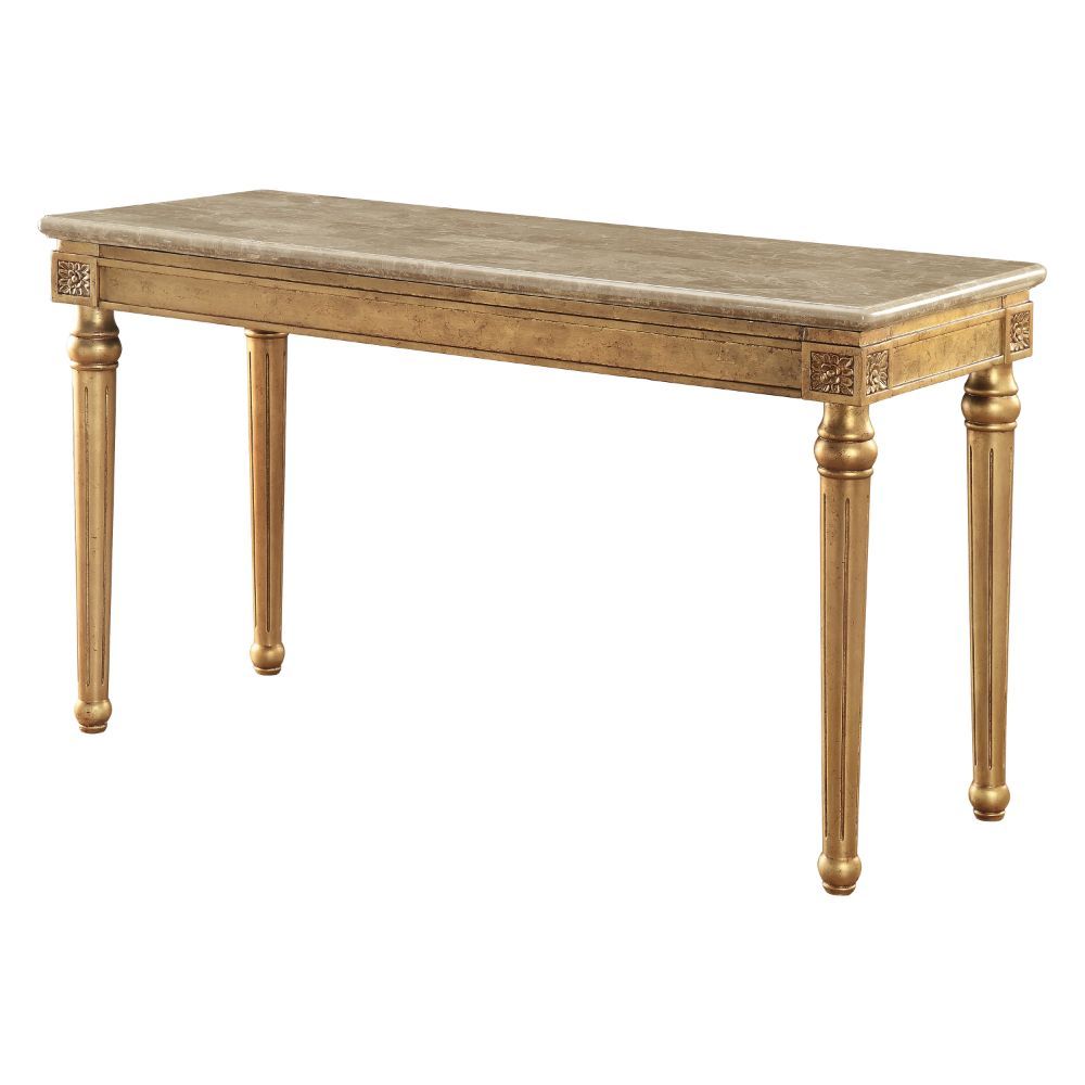 Daesha - Accent Table - Marble & Antique Gold - Urban Living Furniture (Los Angeles, CA)