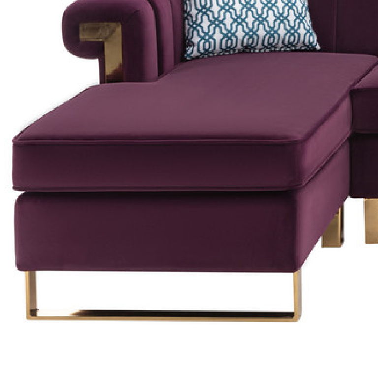 Maddie - Velvet Sectional Sofa - Urban Living Furniture (Los Angeles, CA)