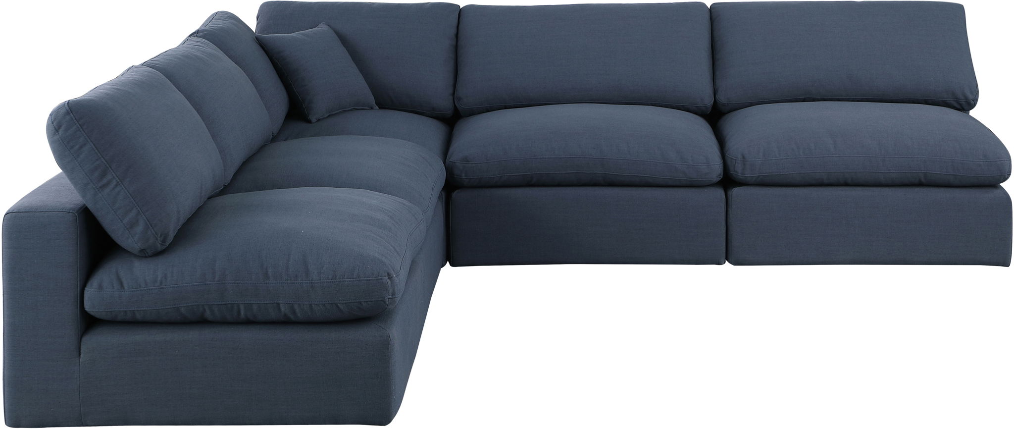 Comfy - 5 Piece Linen Modular Corner Armless Sectional - Urban Living Furniture (Los Angeles, CA)