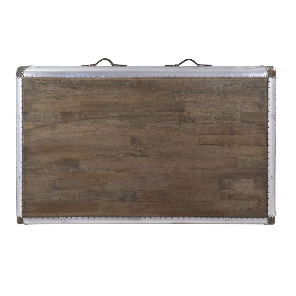 Brancaster - Coffee Table - Antique Oak & Aluminum - Urban Living Furniture (Los Angeles, CA)