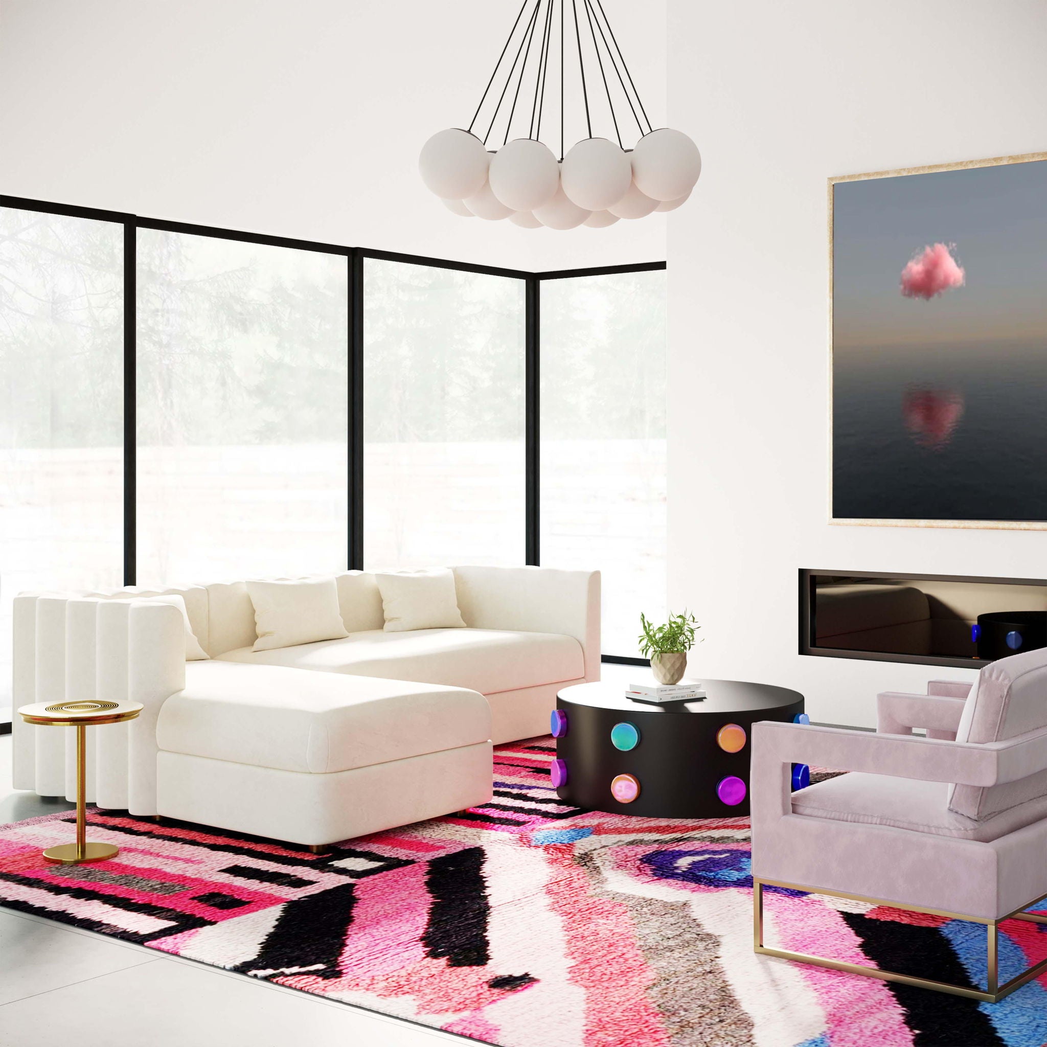 Callie - Velvet Sectional - LAF - Urban Living Furniture (Los Angeles, CA)