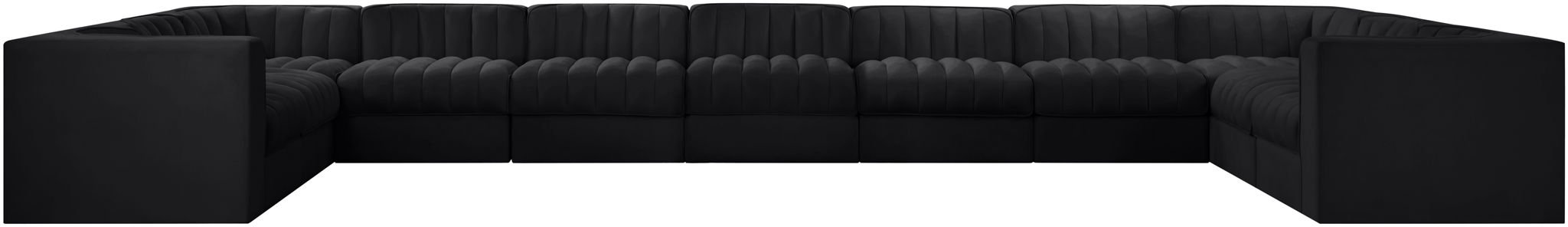 Rummi - Velvet Performance Fabric Upholstered 11 Piece Modular Sectional - Urban Living Furniture (Los Angeles, CA)