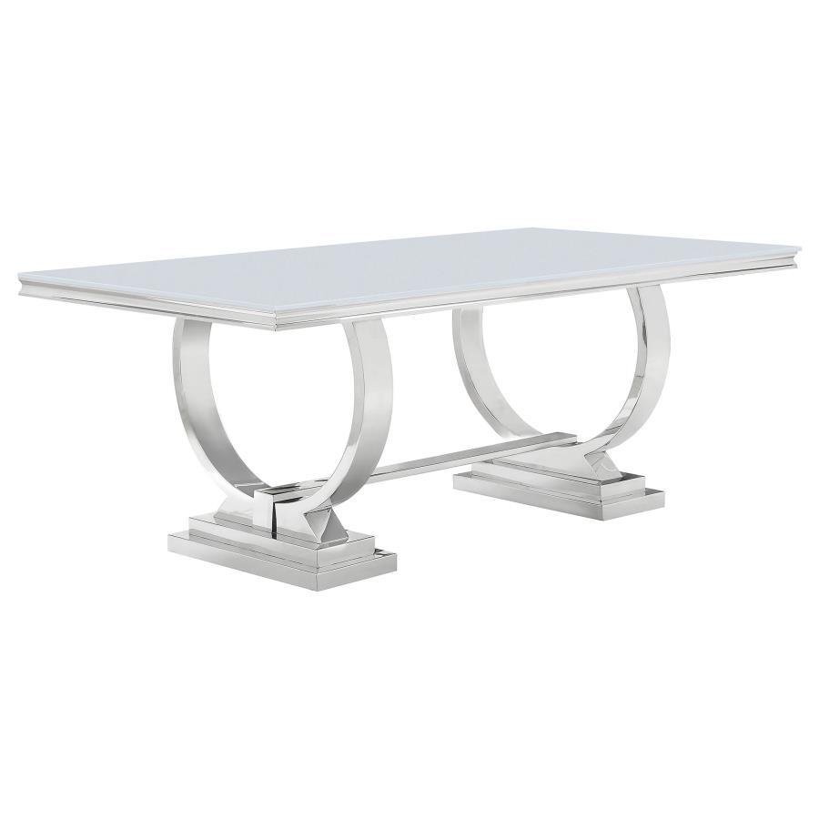 Antoine - Rectangle Glass Top Dining Table Set - Urban Living Furniture (Los Angeles, CA)