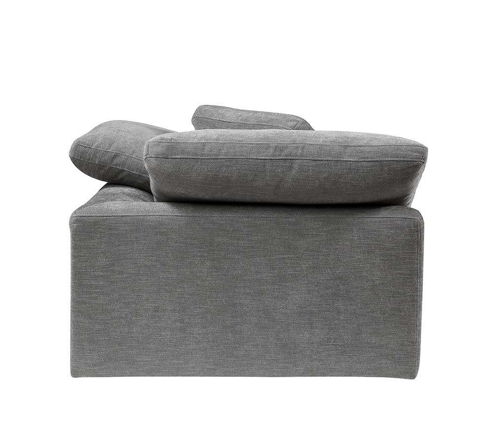 Naveen - Linen Modular Wedge With Pillow - Gray - Urban Living Furniture (Los Angeles, CA)