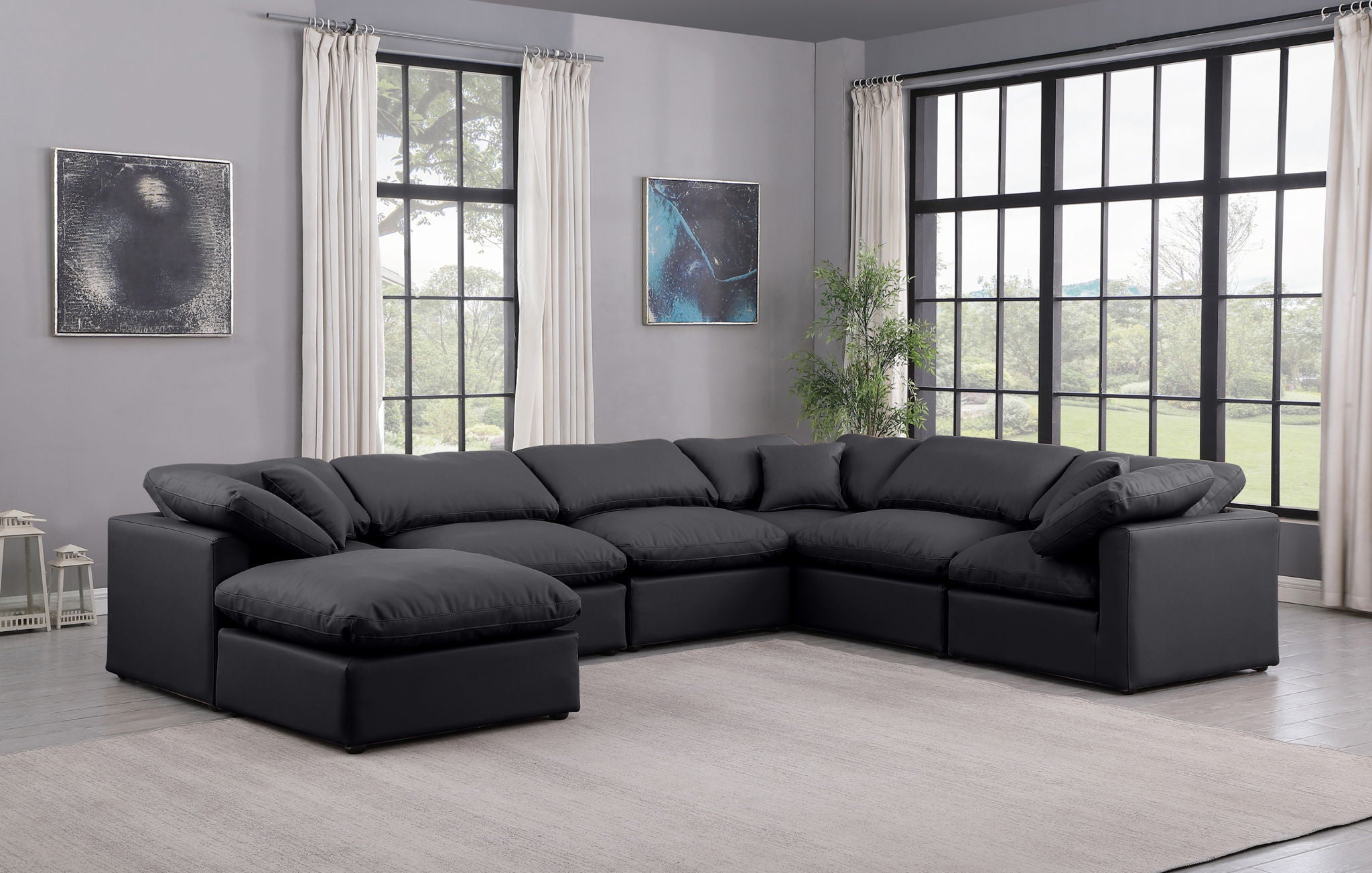 Indulge - Faux Leather 7 Piece Modular Sectional - Urban Living Furniture (Los Angeles, CA)