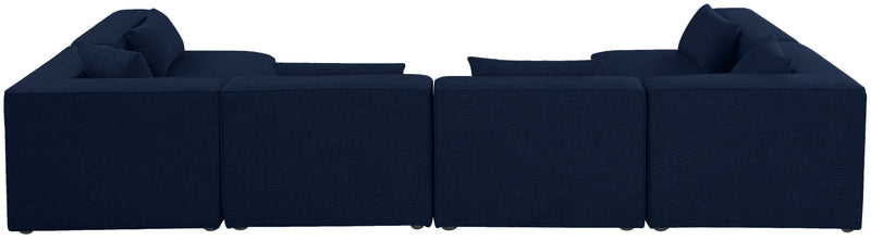 Cube - Linen 6 Piece Modular Armless Sectional
