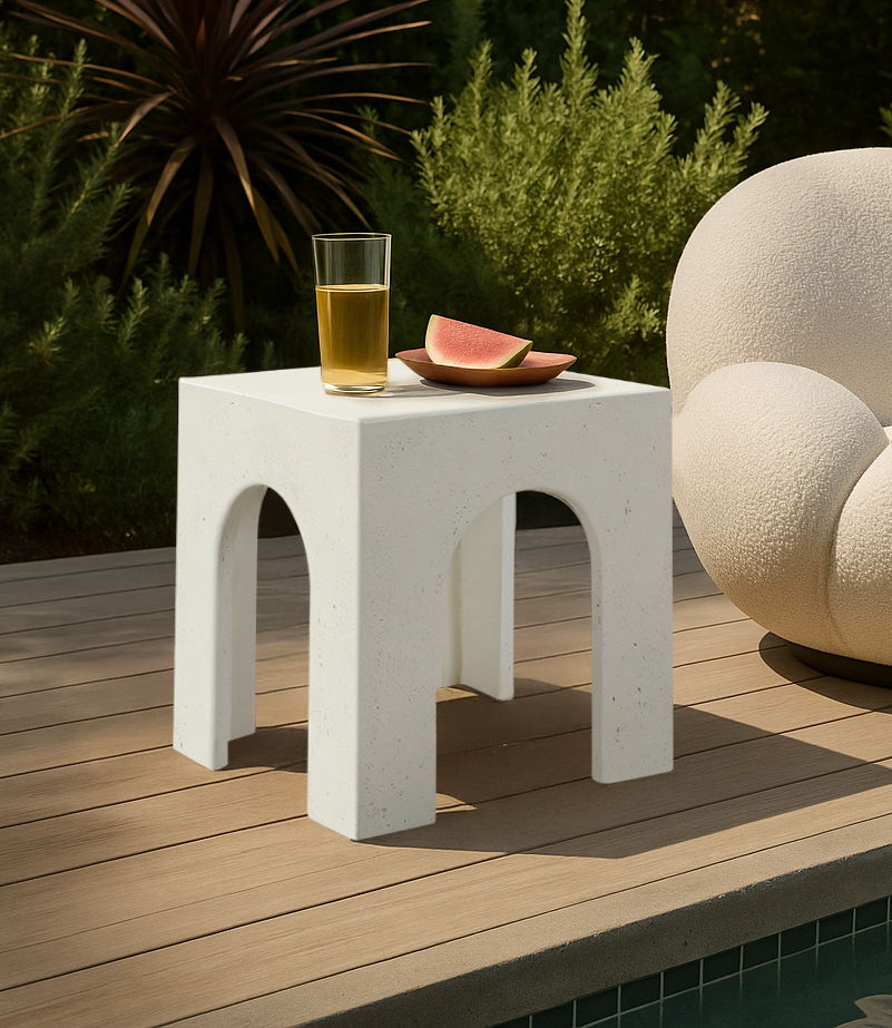 Renza - Concrete And Fiberglass Indoor / Outdoor Table - Urban Living Furniture (Los Angeles, CA)