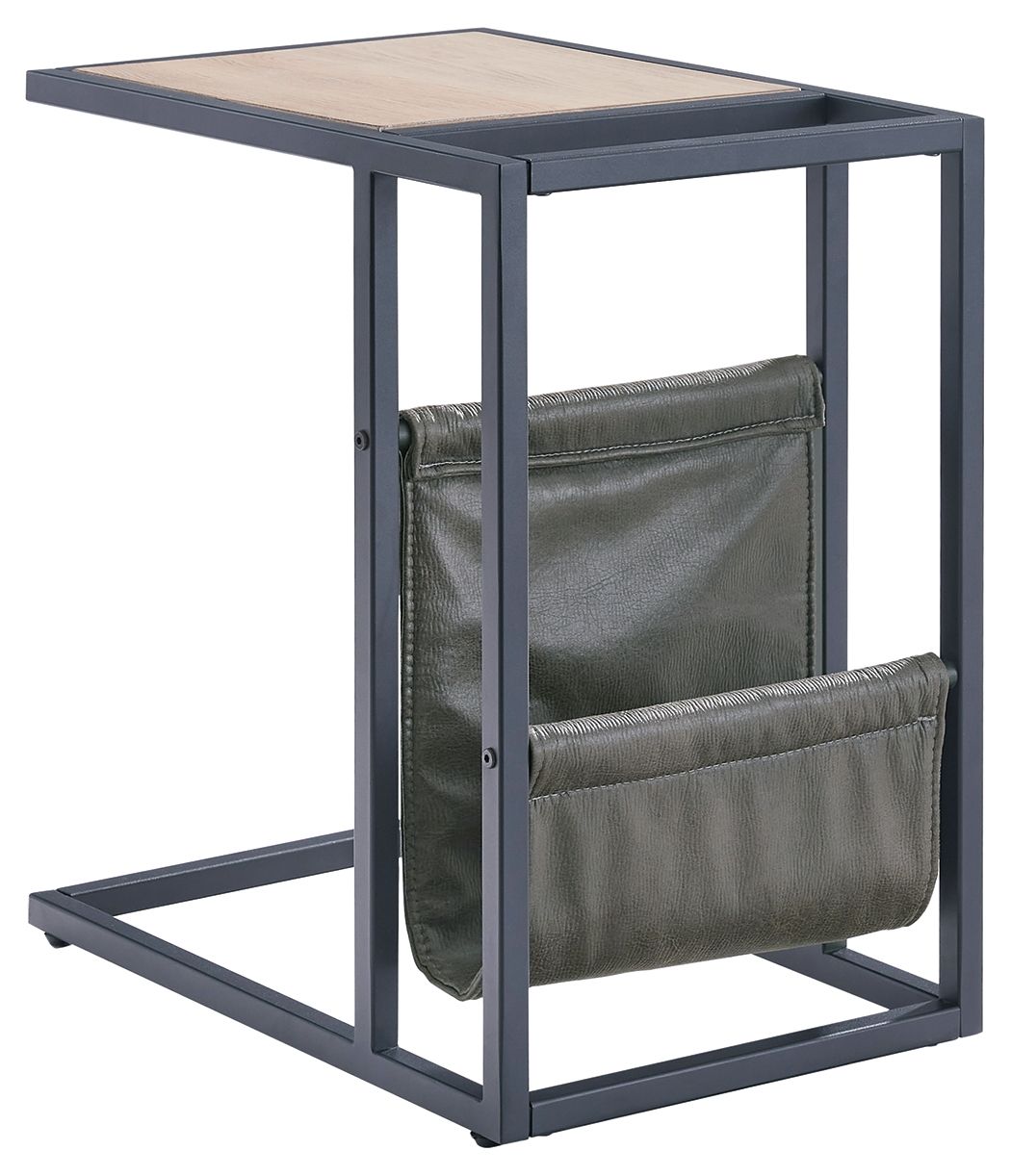 Freslowe - Light Brown / Black - Chair Side End Table with Magazine Basket - Urban Living Furniture (Los Angeles, CA)