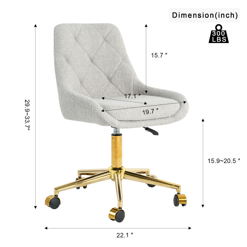 Modern Teddy Velvet Fabric Chair With Gold Plated 5 Claw Legs