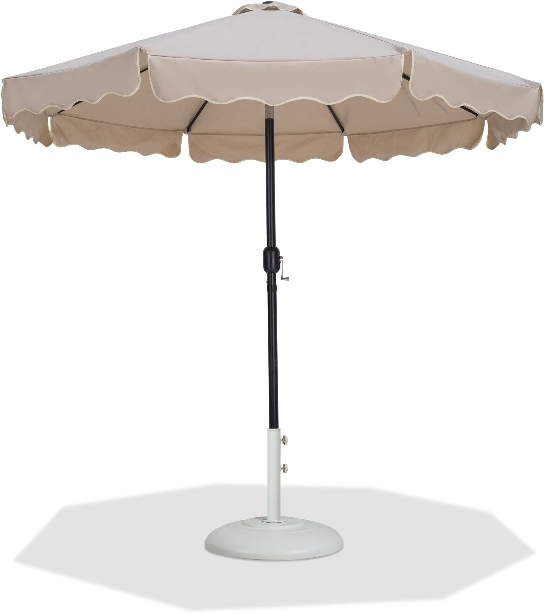 Amalfi - Patio Umbrella - White Base / Black Pole - Urban Living Furniture (Los Angeles, CA)