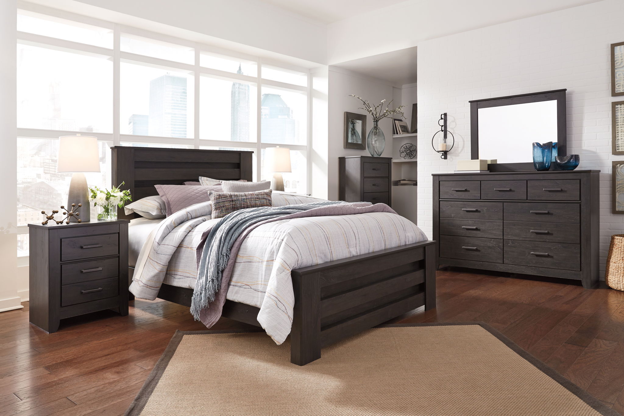 Brinxton - Charcoal - Five Drawer Chest - Urban Living Furniture (Los Angeles, CA)