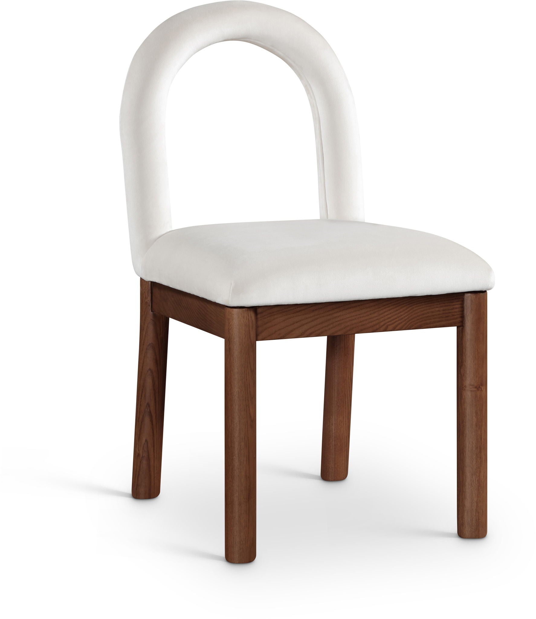 Conrad - Velvet Dining Chair With Brown Legs - Urban Living Furniture (Los Angeles, CA)
