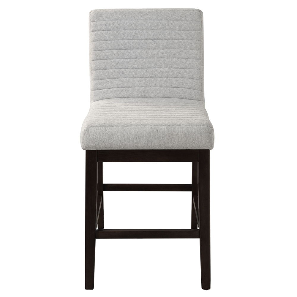 Edwyn - Counter Height Chair (Set of 2) - Gray Linen & Espresso Finish - Urban Living Furniture (Los Angeles, CA)