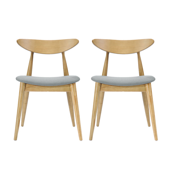 Flawless - Dining Chair With Cushion Seat And Splayed Legs (Set of 2) - Beige
