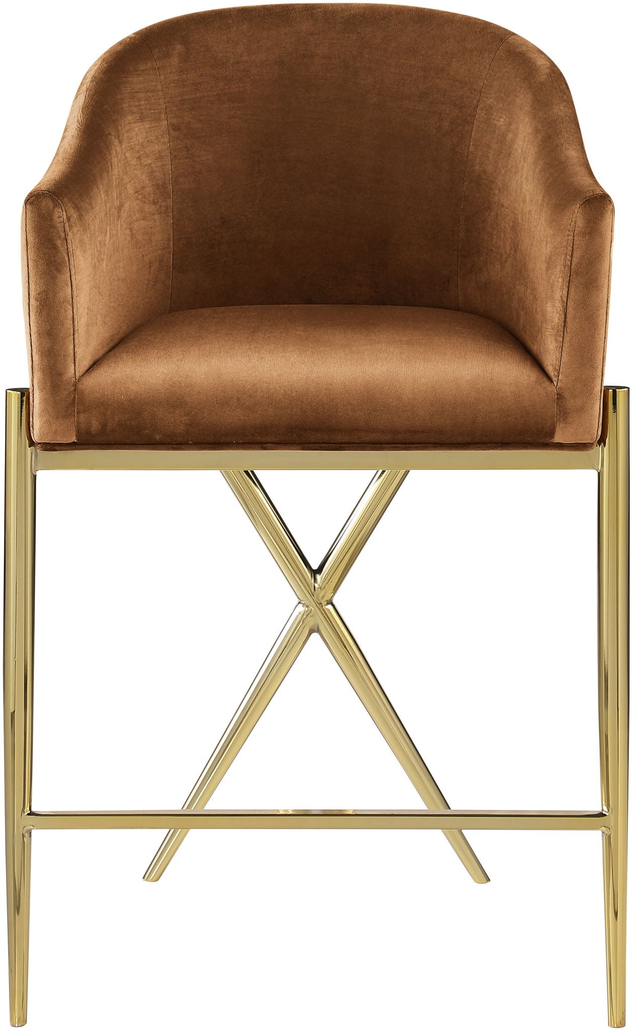 Xavier - Counter Stool with Gold Legs - Urban Living Furniture (Los Angeles, CA)