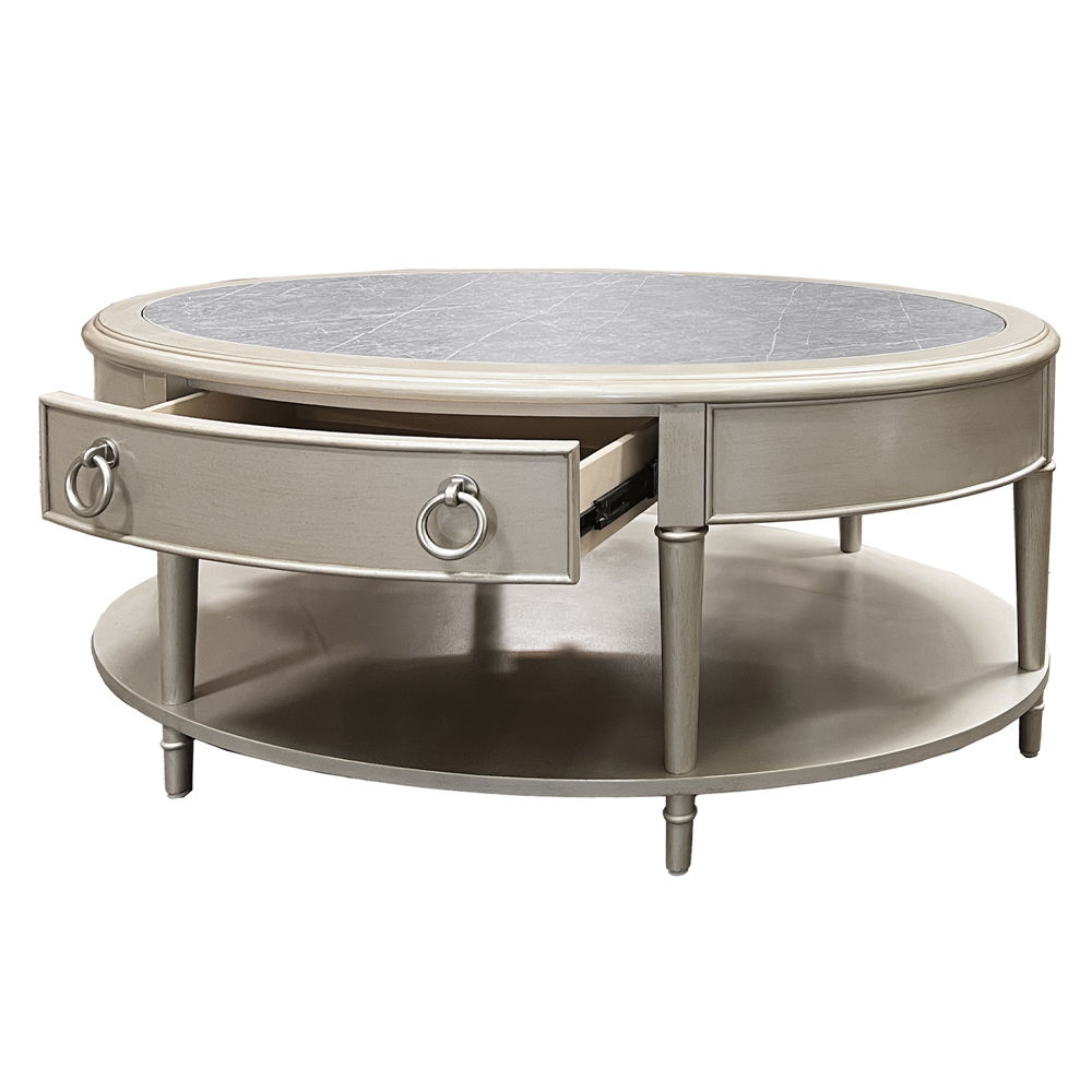 Kasa - Coffee Table - Sintered Stone Top & Champagne - Urban Living Furniture (Los Angeles, CA)