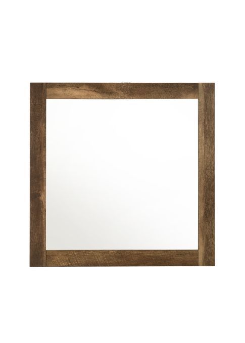 Morales - Mirror - Rustic Oak Finish - Urban Living Furniture (Los Angeles, CA)