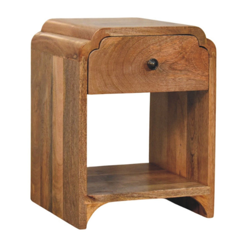 Newton - Mini Nightstand With A Drawer And Open Shelf