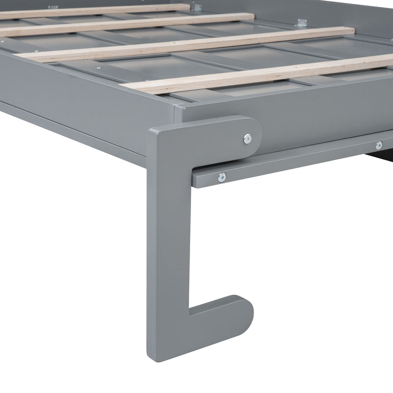 Murphy Modern Bed With Top Cabinets For Space Saving And Comfort