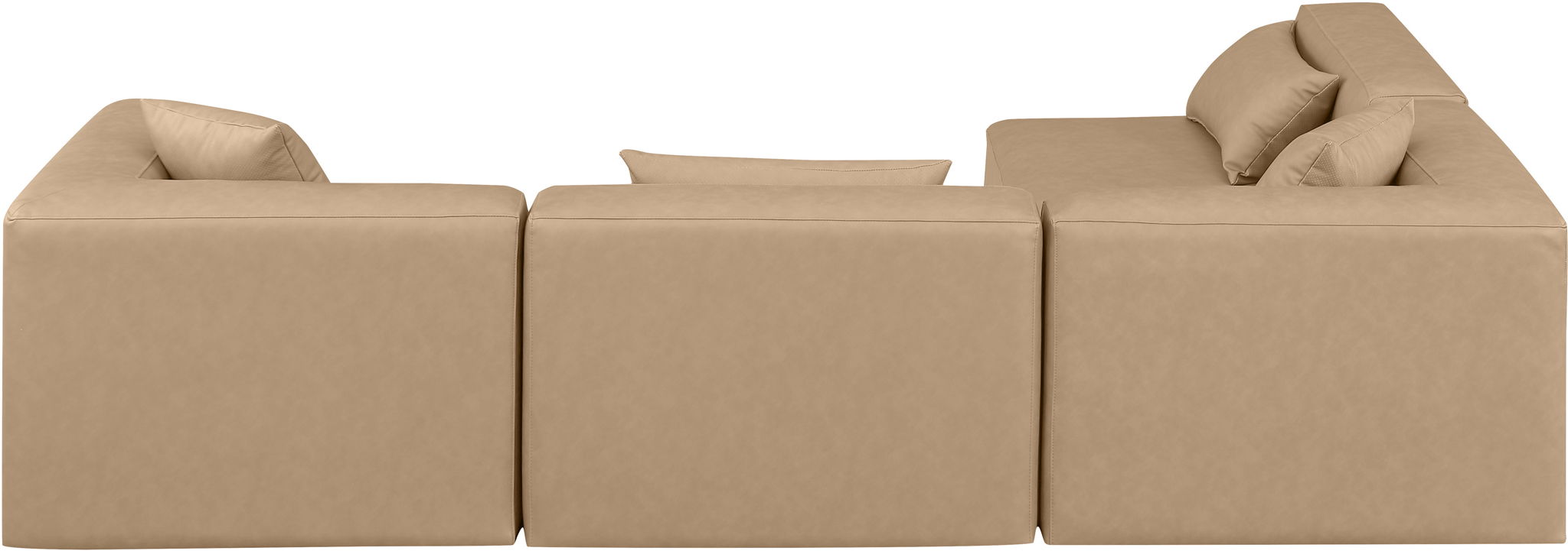 Cube - 4 Piece Modular Corner Sectional - Tan - Urban Living Furniture (Los Angeles, CA)