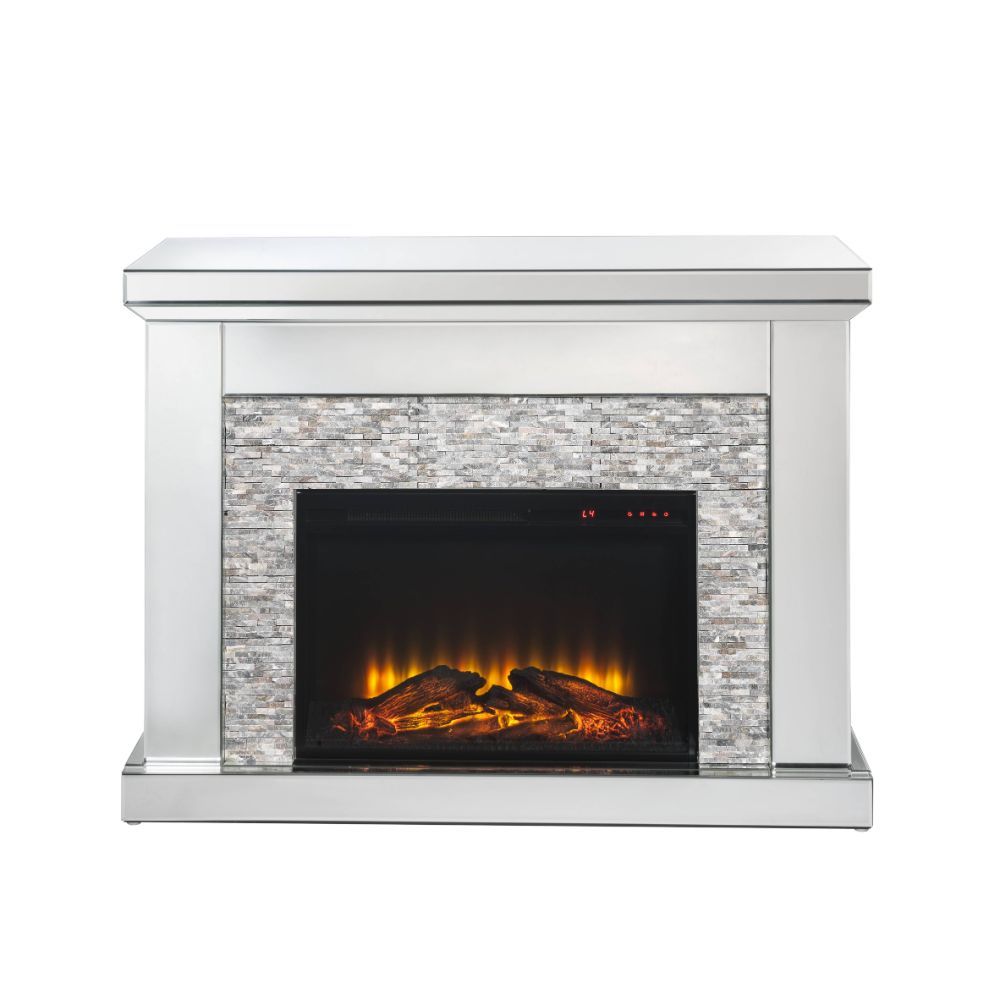 Laksha - Fireplace - Mirrored & Stone - Urban Living Furniture (Los Angeles, CA)