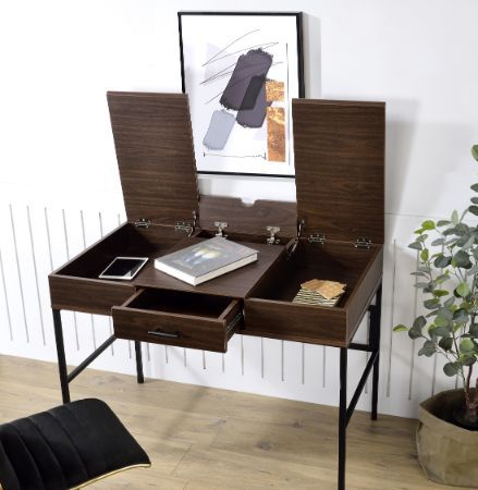 Verster - Desk - Oak & Black Finish - Urban Living Furniture (Los Angeles, CA)