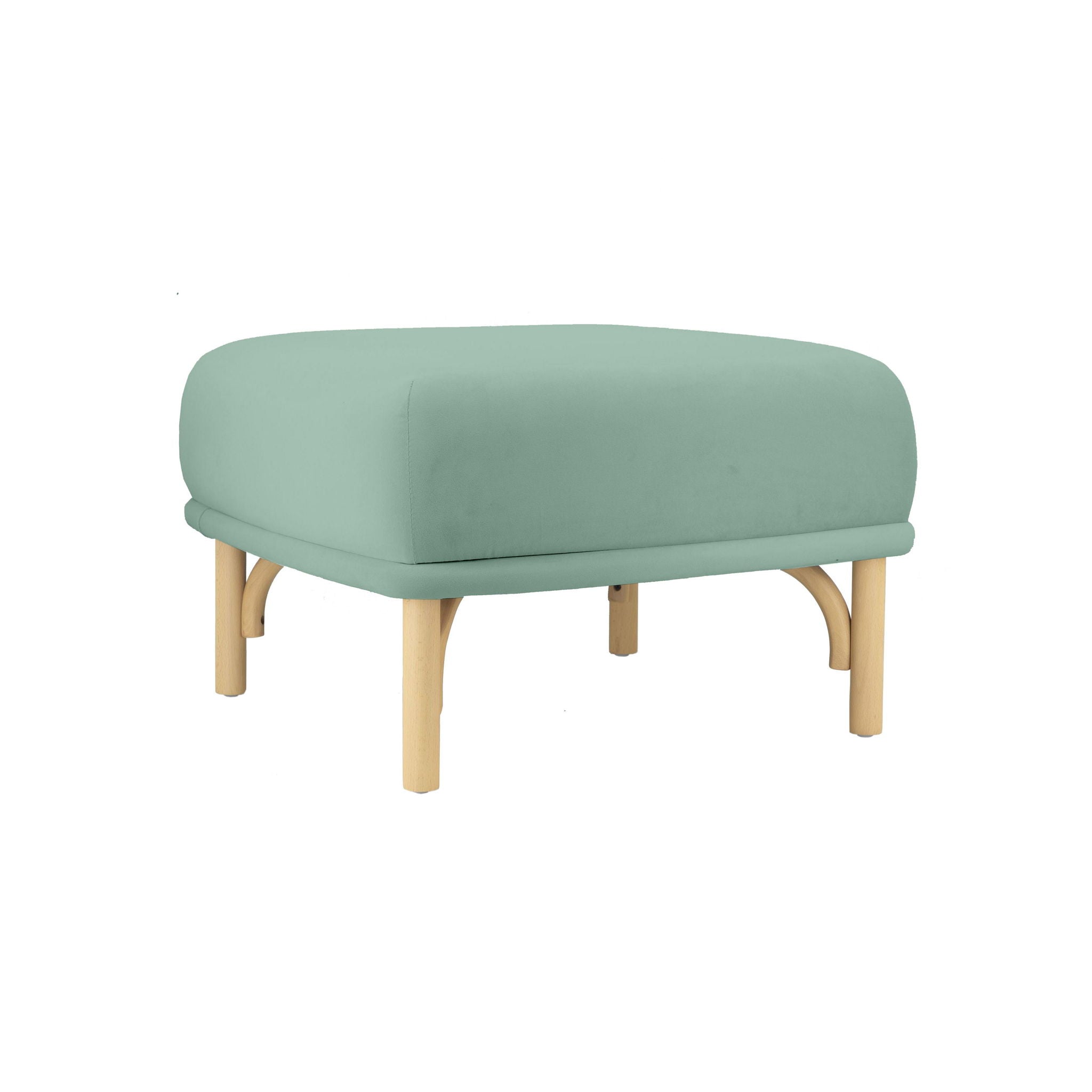 Desiree - Ocean Blue Velvet Ottoman