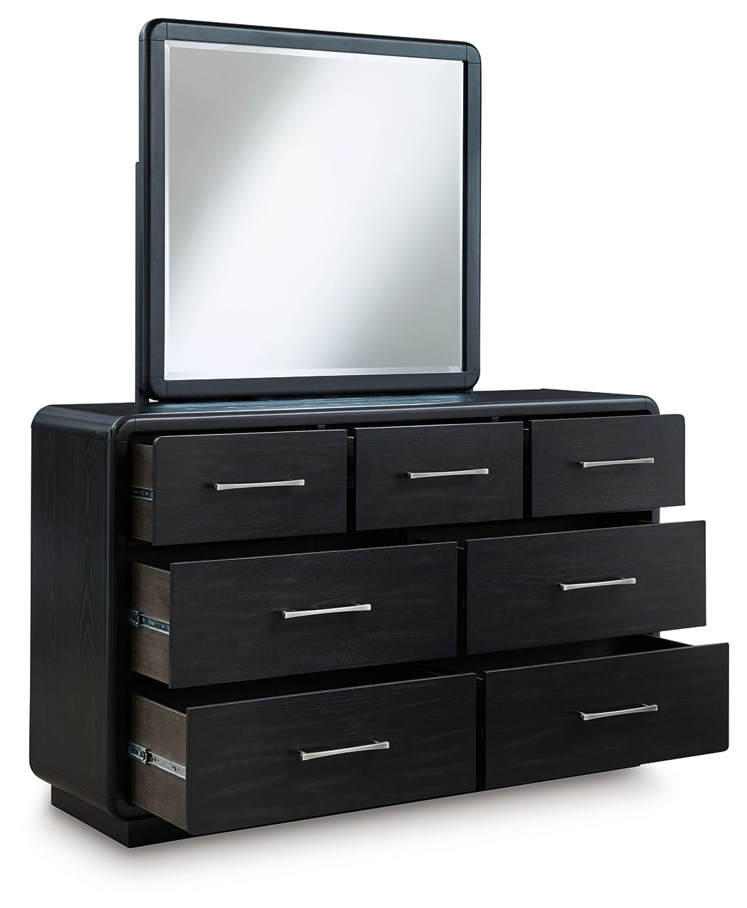 Rowanbeck - Black - Dresser And Mirror - Urban Living Furniture (Los Angeles, CA)
