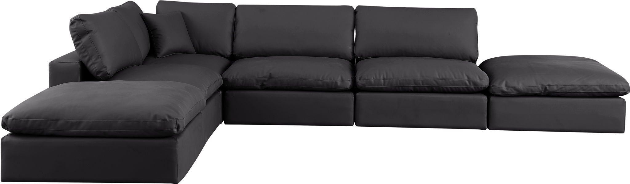 Comfy - 6 Piece Faux Leather Modular Sectional - Urban Living Furniture (Los Angeles, CA)