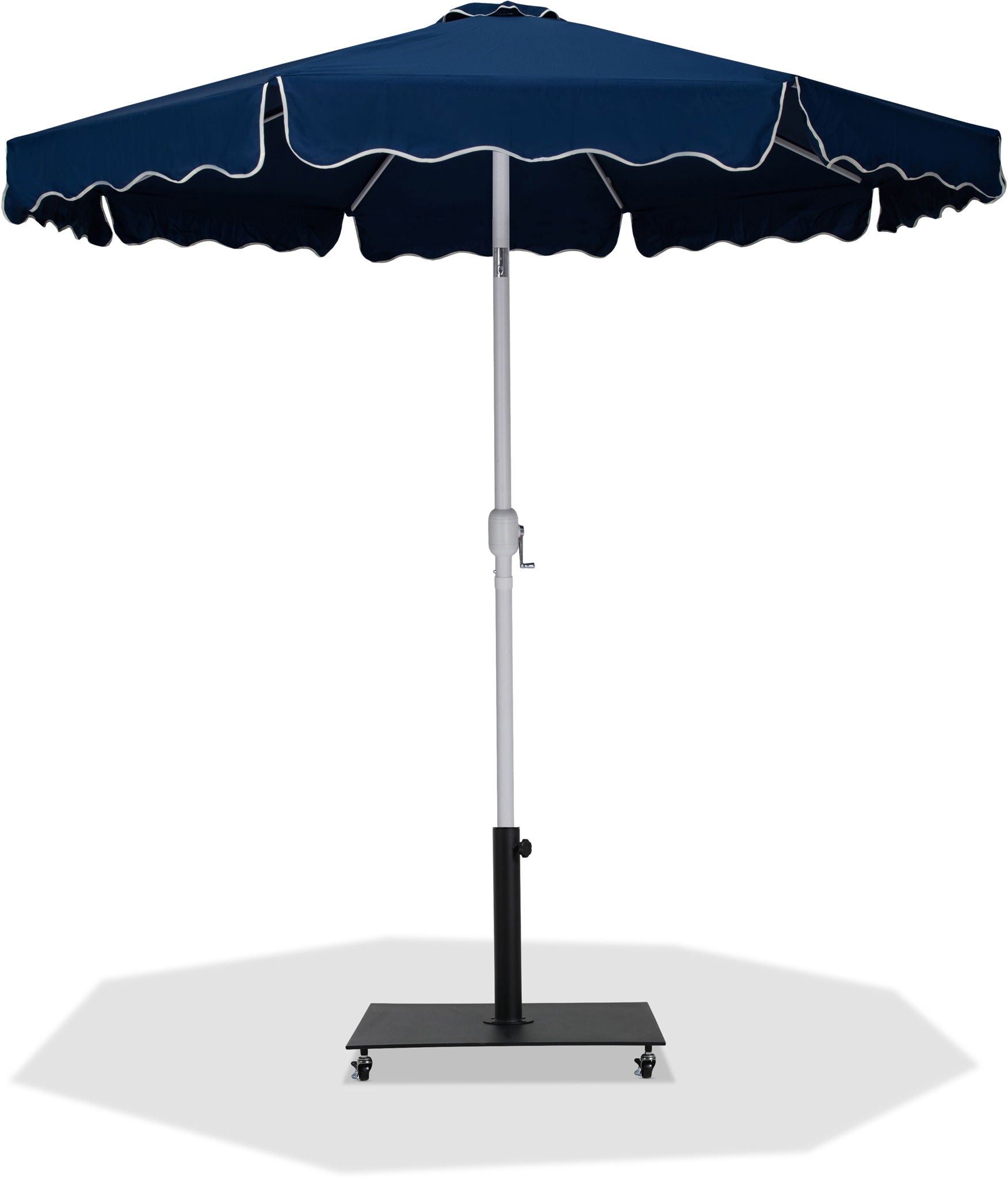 Amalfi - Aluminum Patio Umbrella - Black Base / White Pole - Urban Living Furniture (Los Angeles, CA)